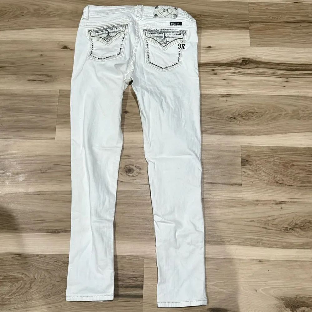 Miss Me Signature Ankle Skinny White Jeans Women’s 29